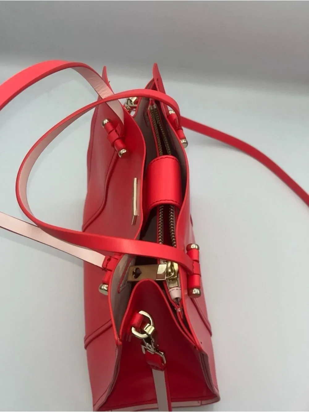 Kate Spade New York Abour Hill Small Elodie Leather Tote Bag in Pink Coral Lux